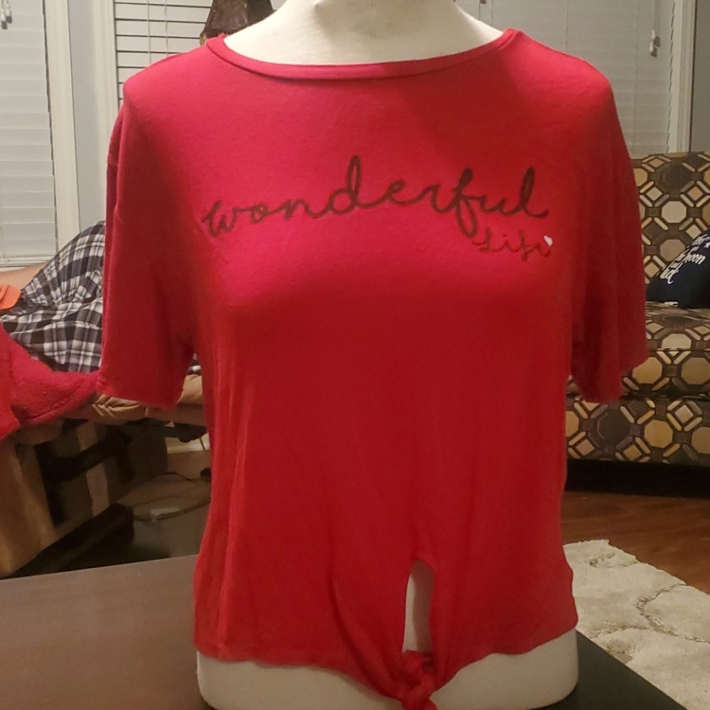 Hippie Chic Cropped Tee shirt size M